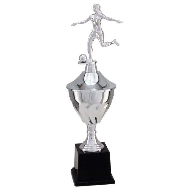 Imagem de TROFÉU PEQUENO COM COPA EM  POLIMERO METALIZADO -  33 CM - 504162-PR