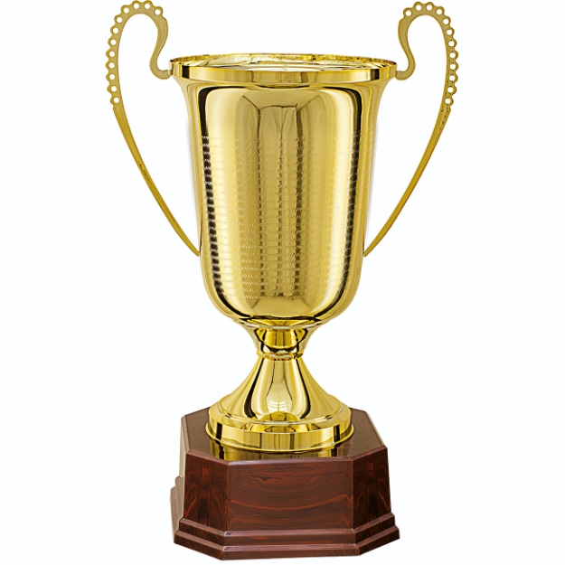 Imagem de TROFÉU GRANDE COM TAÇA ABERTA EM METAL - 62 CM - 700995-DO