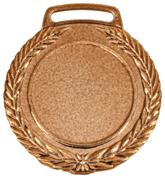 Imagem de MEDALHA PEQUENA PERSONALIZÁVEL METALIZADA NA COR BRONZE - 40001-AZ-BN