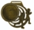 Imagem de MEDALHA GRANDE ENVELHECIDA NA COR DOURADA - 10701-AZ-DV