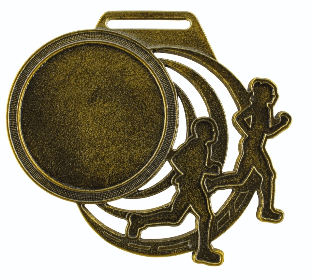 Imagem de MEDALHA GRANDE ENVELHECIDA NA COR DOURADA - 10701-AZ-DV