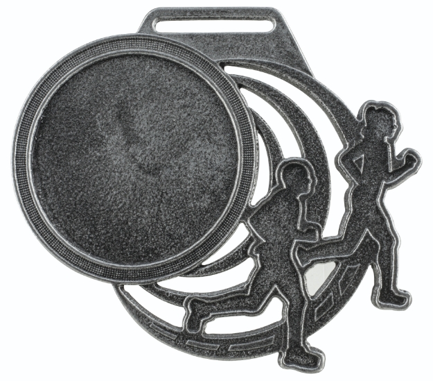 Imagem de MEDALHA GRANDE ENVELHECIDA NA COR PRATA - 10701-AZ-PV