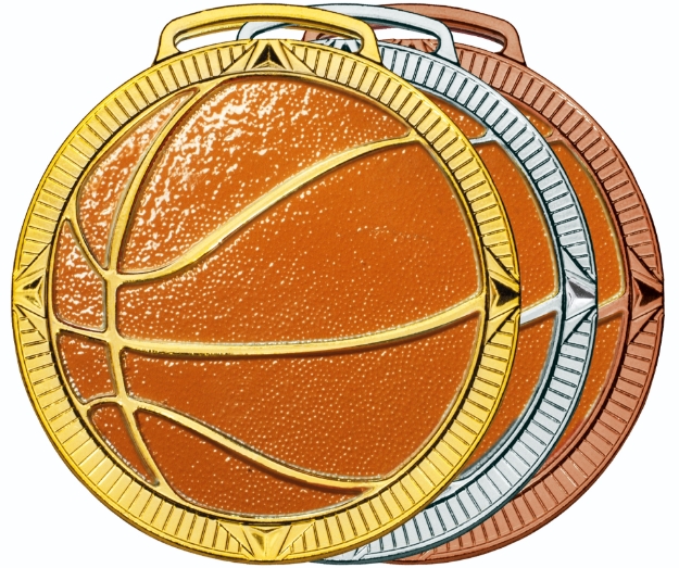 Imagem de MEDALHA PARA BASQUETEBOL COM PINTURA ESPECIAL- 75007-D